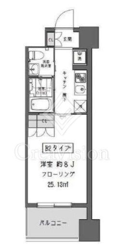 ガーデン蒲田　616号室　間取り