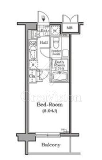 レジディア用賀　404号室　間取り