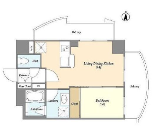 CHARMANT CLASSIC (シャルマンクラシック)　403号室　間取り