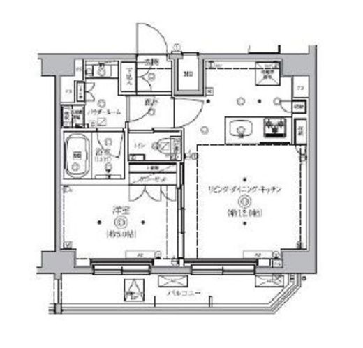 QUALITAS南大井 (クオリタス南大井)　1201号室　間取り