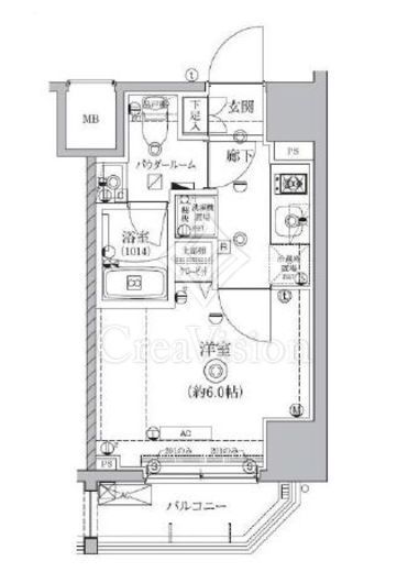 QUALITAS南大井 (クオリタス南大井)　408号室　間取り