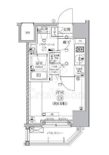QUALITAS南大井 (クオリタス南大井)　801号室　間取り