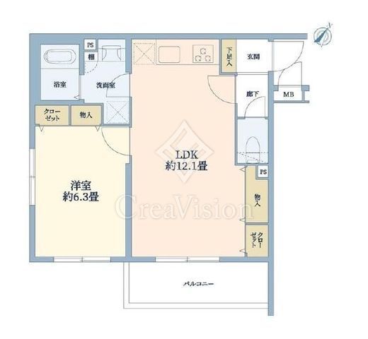 ホームズ用賀　204号室　間取り