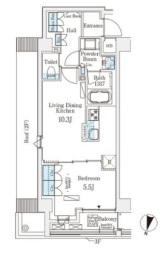 メゾン・クロイゾン　301号室　間取り