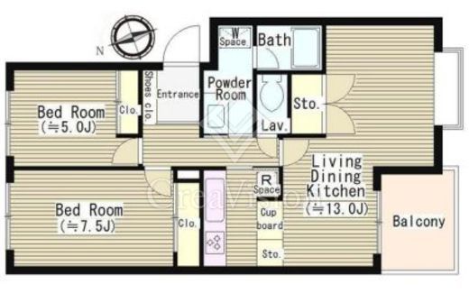 リンズハウス　203号室　間取り