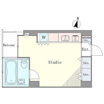 ベルメゾン南麻布グラン　803号室　間取り