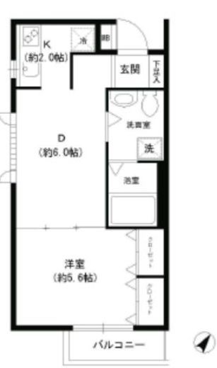 パーク西小山　401号室　間取り