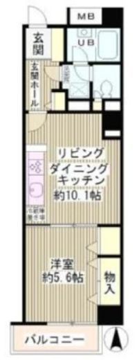 自由が丘ミッテ　302号室　間取り