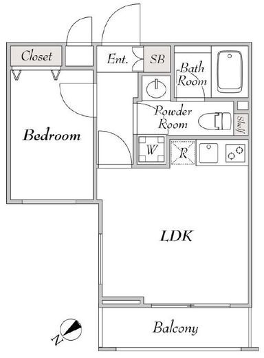 ミリアレジデンス桜新町　303号室　間取り