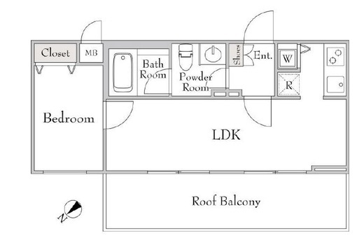 ミリアレジデンス桜新町　502号室　間取り