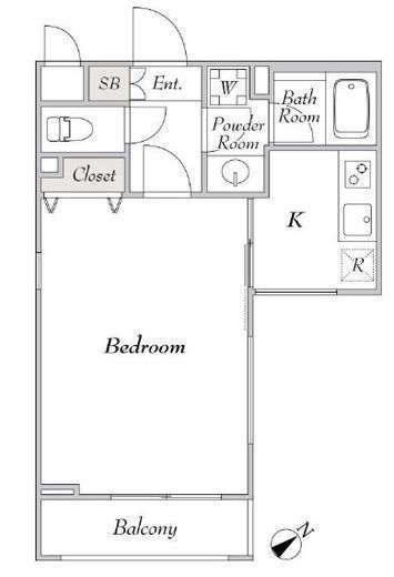 ミリアレジデンス桜新町　205号室　間取り