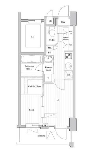 アークマーク大森町アジールコート　1004号室　間取り