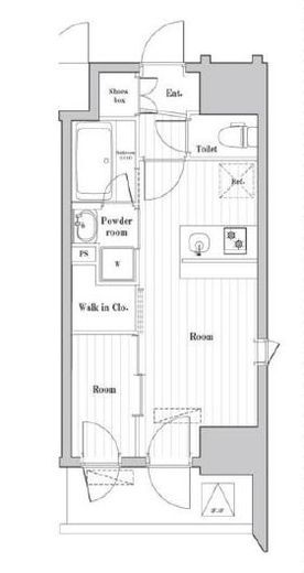 アークマーク大森町アジールコート　602号室　間取り