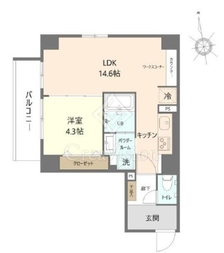 ブリスコート　503号室　間取り