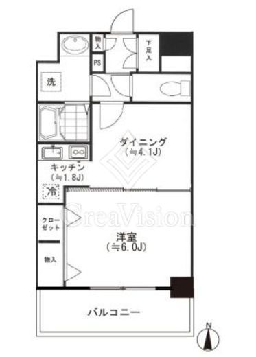 セレーネ自由が丘　204号室　間取り