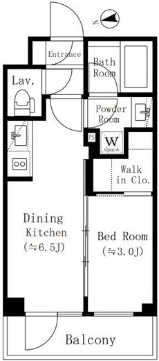 イプセ馬込　103号室　間取り