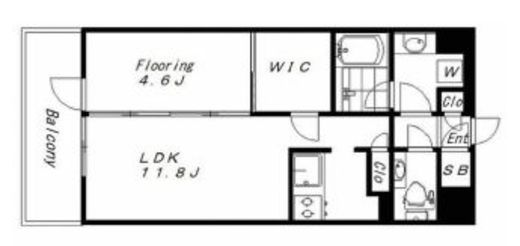 クリオラベルヴィ大崎グランクラス　202号室　間取り