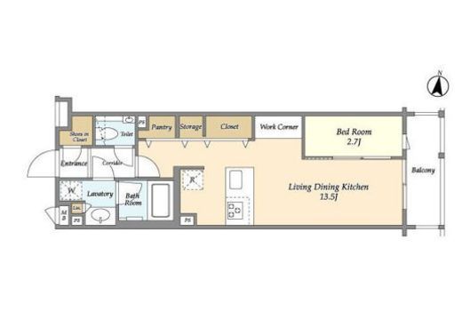 コンフォリア北沢　218号室　間取り