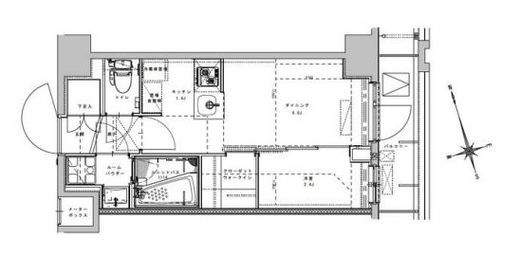 アジールコート大森西　303号室　間取り