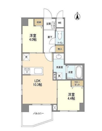 ミリアレジデンス西蒲田　601号室　間取り