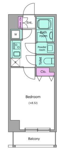 ドゥーエ西小山　402号室　間取り