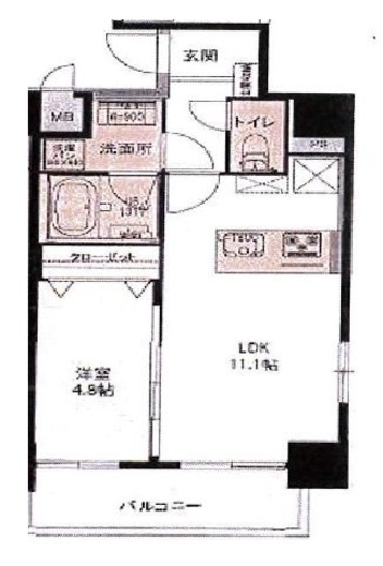 S・STAGE蒲田 (エス・ステージ蒲田)　602号室　間取り
