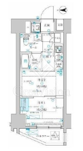 スパシエ蒲田グランドタワー　209号室　間取り