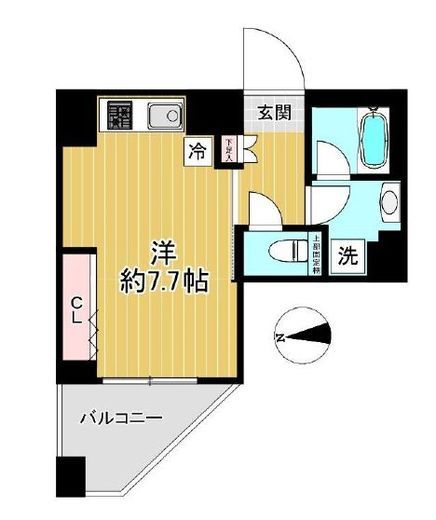 スパシエ蒲田グランドタワー　506号室　間取り