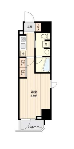 アジールコート雪が谷大塚　202号室　間取り