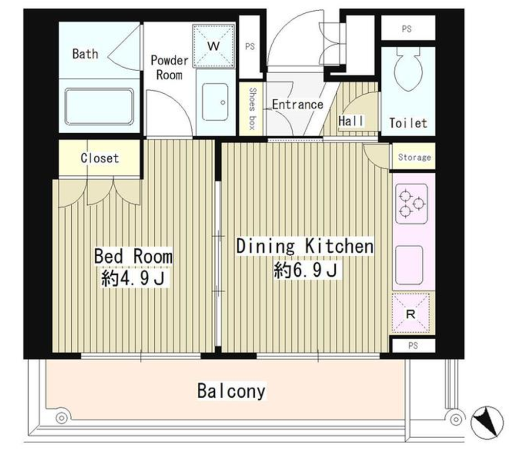 MMガーデン　606号室　間取り