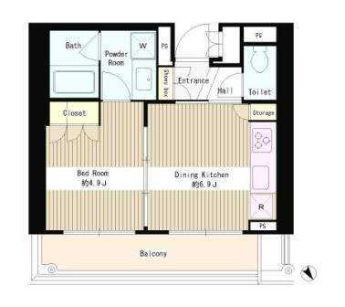 MMガーデン　406号室　間取り