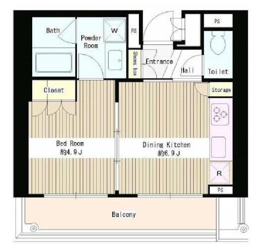 MMガーデン　906号室　間取り