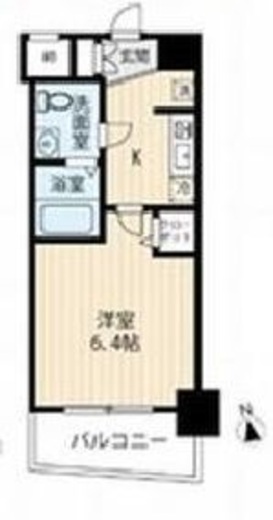 ARCOBALENO MUSASHIKOYAMA (アルコバレーノ武蔵小山)　102号室　間取り
