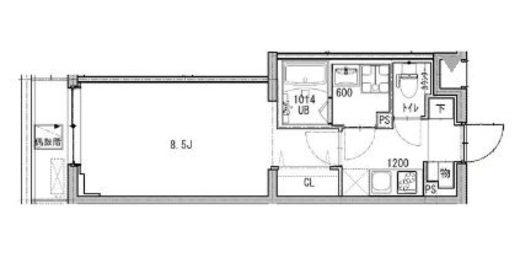 ルネサンスコート祐天寺　404号室　間取り