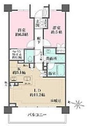 ザ・パークハウス千歳烏山グローリオ　S204号室　間取り