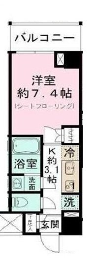 Sunflower Garden (サンフラワーガーデン)　706号室　間取り