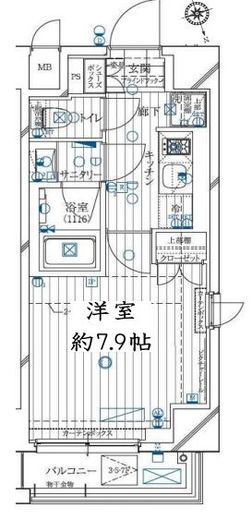レガリス用賀　507号室　間取り