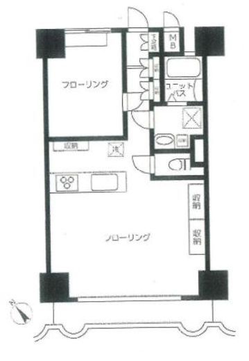 ライオンズマンション中目黒　707号室　間取り