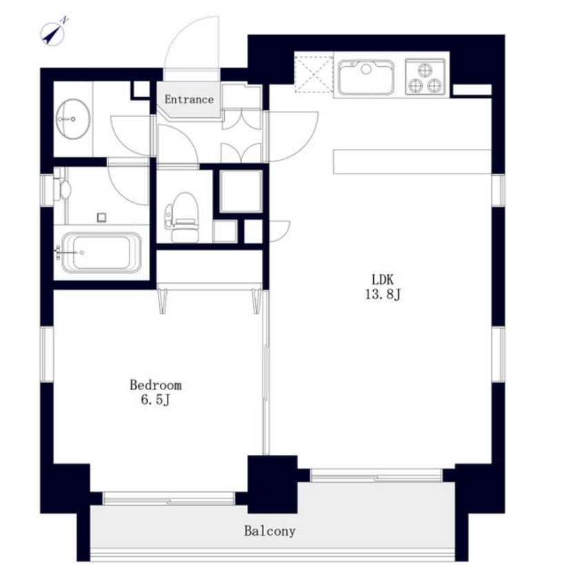 ヒューマンハイム月島　1001号室　間取り