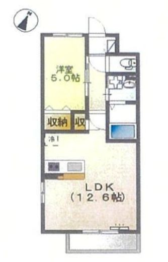 カルムメゾン目黒　205号室　間取り