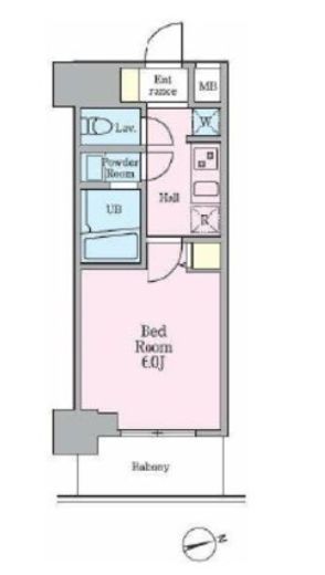 リビオメゾン大森WEST　404号室　間取り