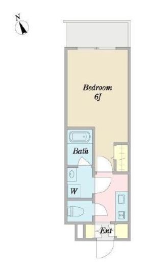 PREMIUM CUBE G 白金台 (プレミアムキューブジー白金台)　203号室　間取り