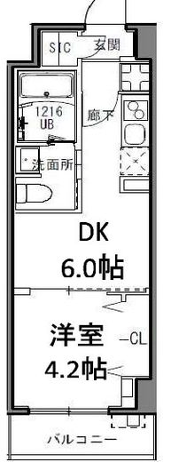 S-RESIDENCE目黒大岡山 (エスレジデンス目黒大岡山)　103号室　間取り