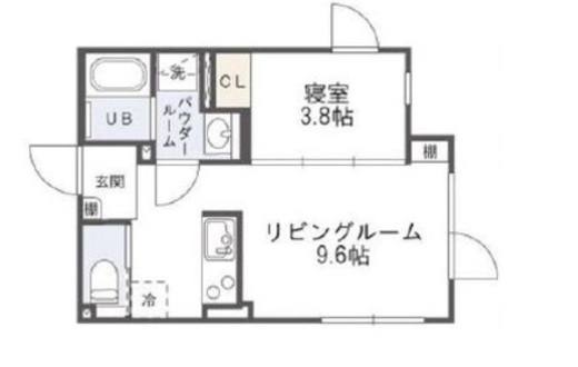 PASEO都立大学 (パセオ都立大学)　N204号室　間取り