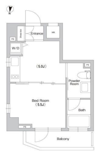 プライムアーバン三軒茶屋　205号室　間取り