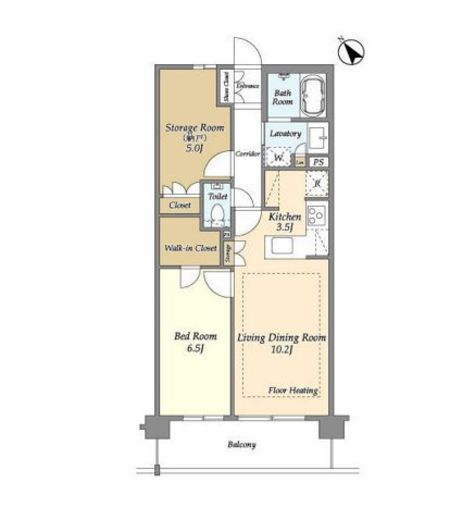 センチュリー尾山台グレイス　210号室　間取り