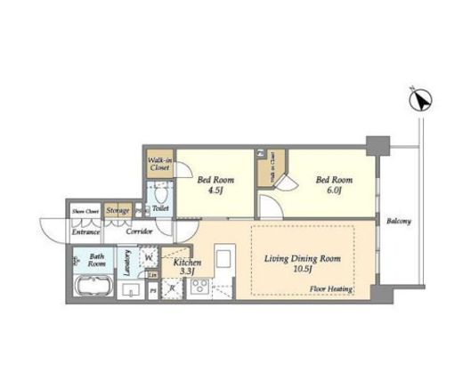 センチュリー尾山台グレイス　303号室　間取り