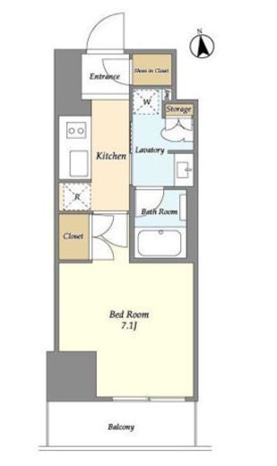 ラティエラ大鳥居　1206号室　間取り
