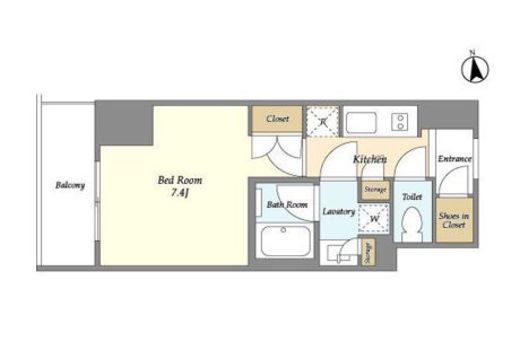 ラティエラ大鳥居　1411号室　間取り