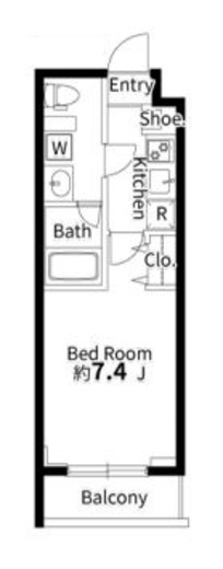 パルムクレスト武蔵小山　N304号室　間取り